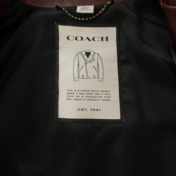 Coach Leather Biker Jacket - Picture 8 of 12